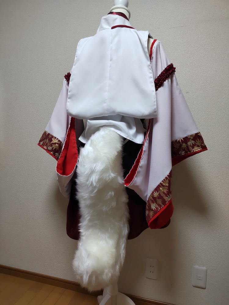 製作した犬走椛の狼尻尾