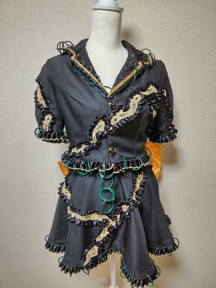 製作した姫虫百々世のアレンジ衣装_前面