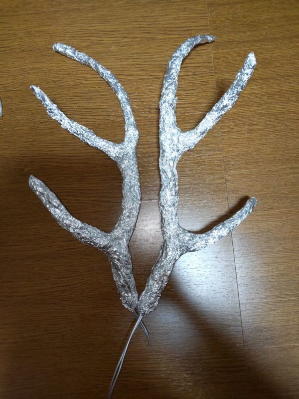 吉弔 八千慧のアルミホイルで包まれた状態の角