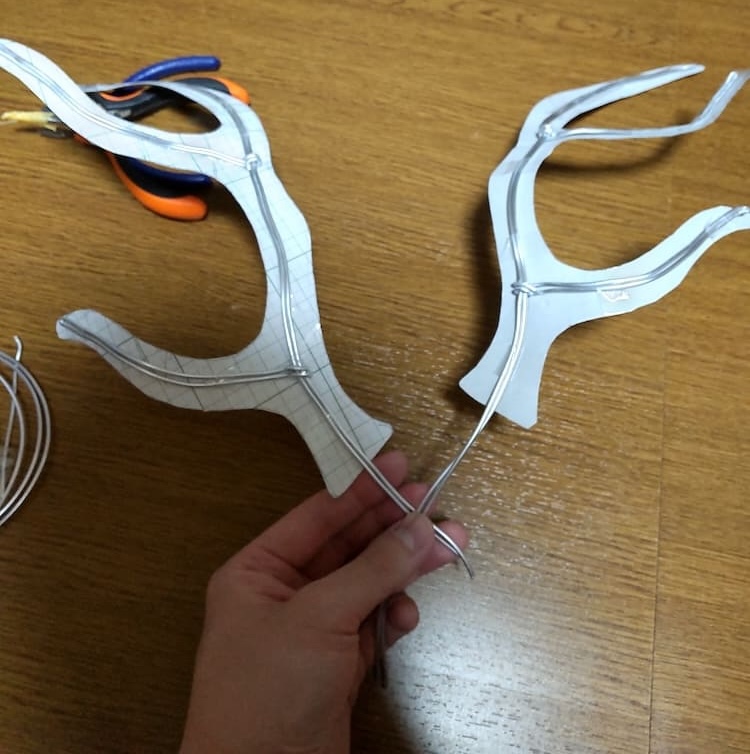 吉弔 八千慧のアルミホイルで包まれた状態の角