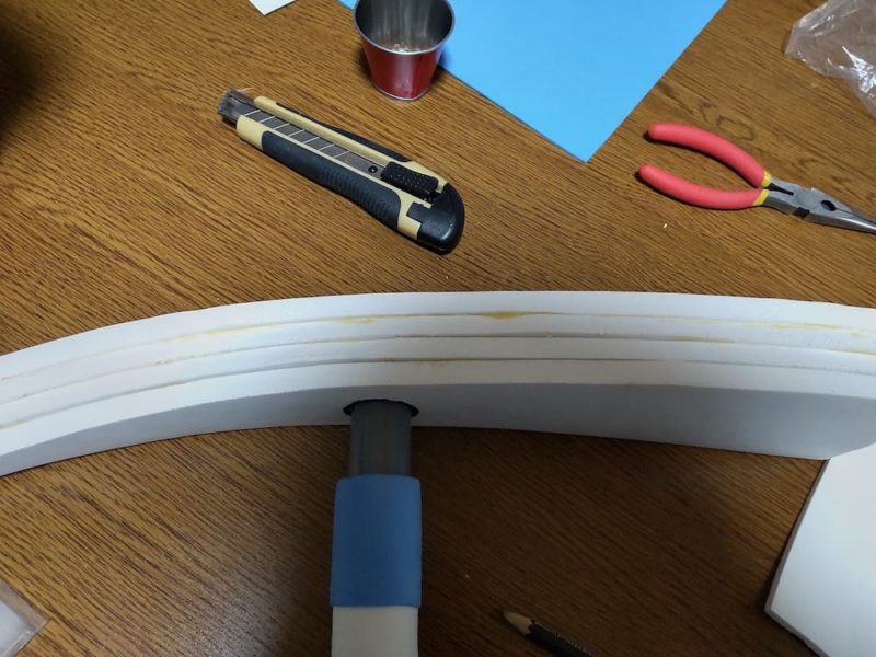 COSボードを重ねたツルハシ