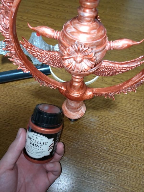 銅色のペンキを塗った錫杖